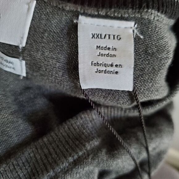 Calvin Klein Sweater Men’s XXL Gray Supima Cotton Crew Neck Pullover Logo - Picture 8 of 9